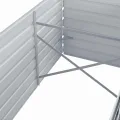 Pflanzenbeet Wetterfestes Stahlblech Hochbeet für Gemüse Erhöhte Extragroße Gemüsebeet Frühbeet Gartenbeet Blumenkasten für Garten Verzinkter Stahl 320x80x77 cm Grau - Thumbnail 5