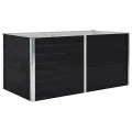 Hochbeet Metall Premium hochbeet Balkon oder Garten Pflanzkasten Hochbeete-Kit Kräuterbeet Balkon Hochbeet Hochbeete für Garten 160 x 80 x 45 cm Verzinkter Anthrazit - Thumbnail 2