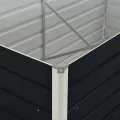 Hochbeet Metall Premium hochbeet Balkon oder Garten Pflanzkasten Hochbeete-Kit Kräuterbeet Balkon Hochbeet Hochbeete für Garten 160 x 80 x 45 cm Verzinkter Anthrazit - Thumbnail 5