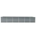 Hochbeet aus Metall Modulares Hochbeete-Kit Rostfreie Hochbeete für Garten aus Premium Zn-Al-Mg Stahl Hoch Gemüsebeet 480x80x77 cm Grau - Thumbnail 3