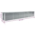 Hochbeet aus Metall Modulares Hochbeete-Kit Rostfreie Hochbeete für Garten aus Premium Zn-Al-Mg Stahl Hoch Gemüsebeet 480x80x77 cm Grau - Thumbnail 8