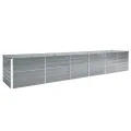 Hochbeet aus Metall Modulares Hochbeete-Kit Rostfreie Hochbeete für Garten aus Premium Zn-Al-Mg Stahl Hoch Gemüsebeet 480x80x77 cm Grau - Thumbnail 1