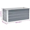 Hochbeet Metall Premium hochbeet Balkon oder Garten Pflanzkasten Hochbeete-Kit Kräuterbeet Balkon Hochbeet Hochbeete für Garten Verzinkter Stahl 100x40x45 cm Grau - Thumbnail 7