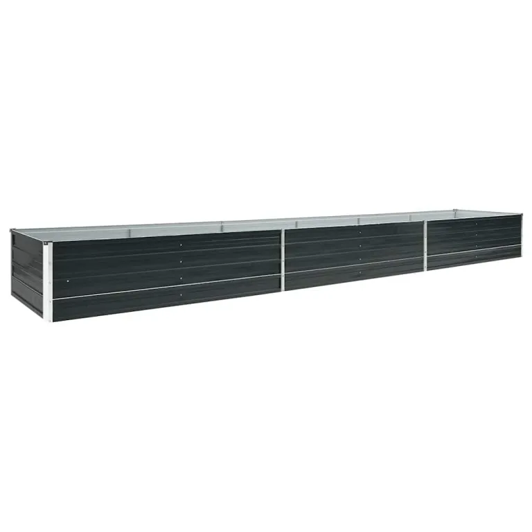 Hochbeet Metall Premium hochbeet Balkon oder Garten Pflanzkasten Hochbeete-Kit Kräuterbeet Balkon Hochbeet Hochbeete für Garten Stahl 480x80x45 cm Anthrazit – Bild 2