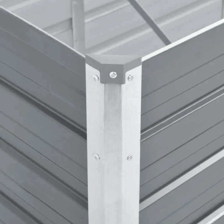 Hochbeet aus Metall Modulares Hochbeete-Kit Rostfreie Hochbeete für Garten aus Premium Zn-Al-Mg Stahl Hoch Gemüsebeet Verzinkter 100x40x77 cm Grau – Bild 5