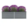 Hochbeet aus Metall Modulares Hochbeete-Kit Rostfreie Hochbeete für Garten aus Premium Zn-Al-Mg Stahl Hoch Gemüsebeet Verzinkter 100x40x77 cm Grau - Thumbnail 10