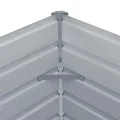 Pflanzenbeet Wetterfestes Stahlblech Hochbeet für Gemüse Erhöhte Extragroße Gemüsebeet Frühbeet Gartenbeet Pflanzkübel Blumenkasten für Garten 160 x 80 x 77 cm Stahl Grau - Thumbnail 5