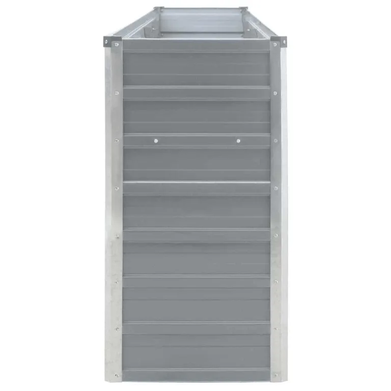 Hochbeet aus Metall Modulares Hochbeete-Kit Rostfreie Hochbeete für Garten aus Premium Zn-Al-Mg Hoch Gemüsebeet 320 x 40 x 77 cm Verzinkter Stahl Grau – Bild 4