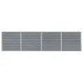 Hochbeet aus Metall Modulares Hochbeete-Kit Rostfreie Hochbeete für Garten aus Premium Zn-Al-Mg Hoch Gemüsebeet 320 x 40 x 77 cm Verzinkter Stahl Grau - Thumbnail 3
