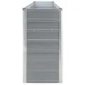 Hochbeet aus Metall Modulares Hochbeete-Kit Rostfreie Hochbeete für Garten aus Premium Zn-Al-Mg Hoch Gemüsebeet 320 x 40 x 77 cm Verzinkter Stahl Grau - Thumbnail 4