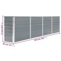 Hochbeet aus Metall Modulares Hochbeete-Kit Rostfreie Hochbeete für Garten aus Premium Zn-Al-Mg Hoch Gemüsebeet 320 x 40 x 77 cm Verzinkter Stahl Grau - Thumbnail 8