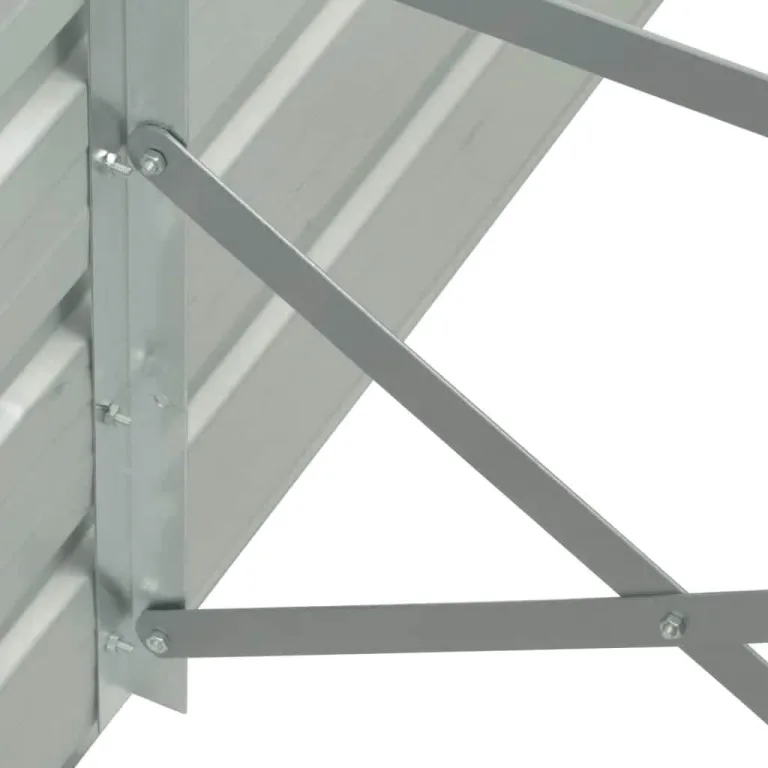 Hochbeet aus Metall Modulares Hochbeete-Kit Rostfreie Hochbeete für Garten aus Premium Zn-Al-Mg Stahl Hoch Gemüsebeet Verzinkter 400×80×77 cm Grau – Bild 5