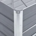 Hochbeet aus Metall Modulares Hochbeete-Kit Rostfreie Hochbeete für Garten aus Premium Zn-Al-Mg Stahl Hoch Gemüsebeet Verzinkter 400×80×77 cm Grau - Thumbnail 6