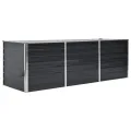 Hochbeet aus Metall Modulares Hochbeete-Kit Rostfreie Hochbeete für Garten aus Premium Zn-Al-Mg Stahl Hoch Gemüsebeet Verzinkter 400×80×77 cm Grau - Thumbnail 10