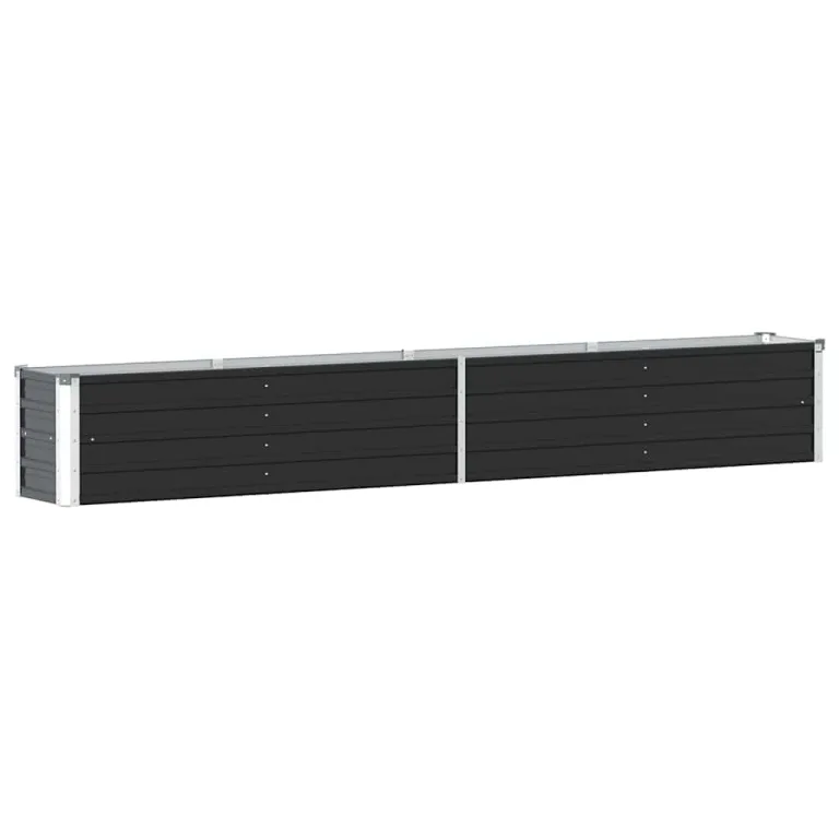Hochbeet Metall Premium hochbeet Balkon oder Garten Pflanzkasten Hochbeete-Kit Kräuterbeet Balkon Hochbeet Hochbeete für Garten Verzinkter Stahl 320×40×45 cm Anthrazit – Bild 6
