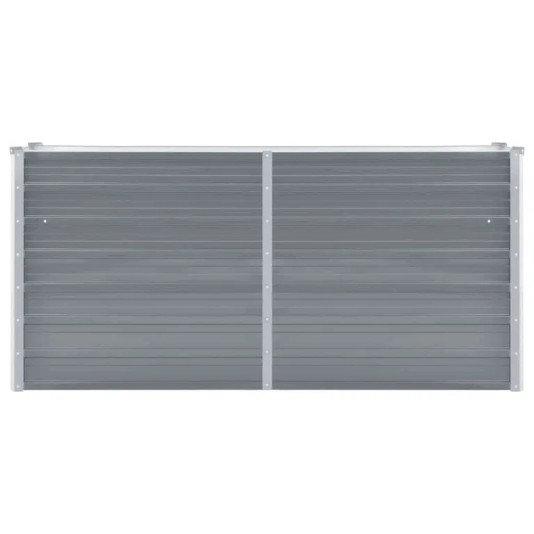 Hochbeet aus Metall Modulares Hochbeete-Kit Rostfreie Hochbeete für Garten aus Premium Zn-Al-Mg Stahl Hoch Gemüsebeet Verzinkter 160x40x77 cm Grau – Bild 3