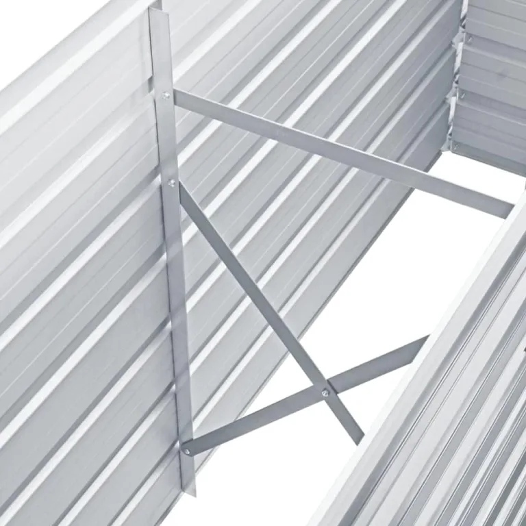 Hochbeet aus Metall Modulares Hochbeete-Kit Rostfreie Hochbeete für Garten aus Premium Zn-Al-Mg Stahl Hoch Gemüsebeet Verzinkter 160x40x77 cm Grau – Bild 5
