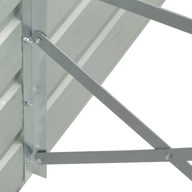 Hochbeet aus Metall Modulares Hochbeete-Kit Rostfreie Hochbeete für Garten aus Premium Zn-Al-Mg Stahl Hoch Gemüsebeet Verzinkter 320×40×45 cm Grau – Bild 4