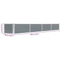 Hochbeet aus Metall Modulares Hochbeete-Kit Rostfreie Hochbeete für Garten aus Premium Zn-Al-Mg Stahl Hoch Gemüsebeet Verzinkter 320×40×45 cm Grau - Thumbnail 8