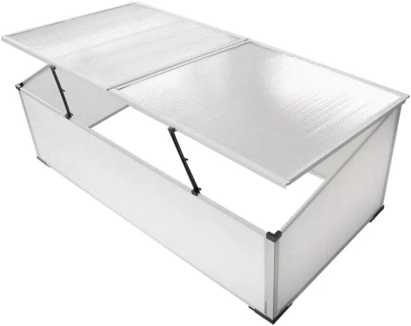 SKM Frühbeet ohne Boden mit 2 Deckeln,Heim & Garten,Rasen & Garten,Gartenpflege,Gewächshäuser,Transparent,3.1 kg,40213 - Bild 1