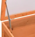 SKM Frühbeet Holz 180x57x62 cm,Heim & Garten,Rasen & Garten,Gartenpflege,Gewächshäuser,Braun,13.14 kg,170648 - Thumbnail 6