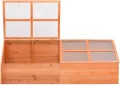 SKM Frühbeet Holz 180x57x62 cm,Heim & Garten,Rasen & Garten,Gartenpflege,Gewächshäuser,Braun,13.14 kg,170648 - Thumbnail 2