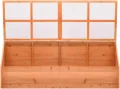 SKM Frühbeet Holz 180x57x62 cm,Heim & Garten,Rasen & Garten,Gartenpflege,Gewächshäuser,Braun,13.14 kg,170648 - Thumbnail 4