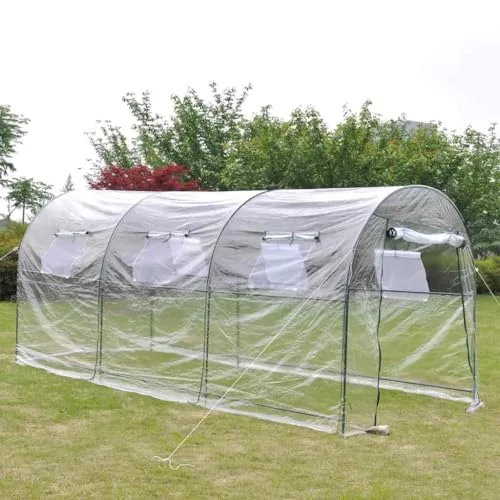 INLIFE Gewächshaus Groß & Mobil,Heim & Garten,Rasen & Garten,Gartenpflege,Gewächshäuser,Transparent,10.45 KG,40785 – Bild 7