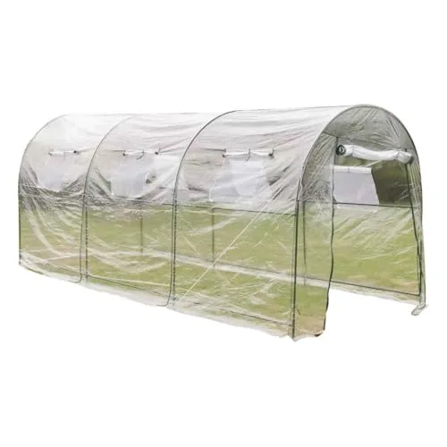 INLIFE Gewächshaus Groß & Mobil,Heim & Garten,Rasen & Garten,Gartenpflege,Gewächshäuser,Transparent,10.45 KG,40785 – Bild 8