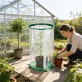 3 x Gewächshaus Klein 55cm x 30cm PVC Treibhaus Pflanzenschutz Schädlingsbekämpfung Portable mit 18 Erdanker für Kübelpflanzen Topfpflanzen - Thumbnail 6