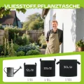 5 Stück 22L Vliesstoff Pflanzsack mit Griffe - Wiederverwendbare Pflanztasche für Tomaten, Kartoffeln, Erdbeeren, Gemüse, Blumen - Geeignet für Garten, Gewächshaus, Balkon, Terrasse - Thumbnail 6