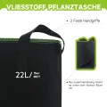 5 Stück 22L Vliesstoff Pflanzsack mit Griffe - Wiederverwendbare Pflanztasche für Tomaten, Kartoffeln, Erdbeeren, Gemüse, Blumen - Geeignet für Garten, Gewächshaus, Balkon, Terrasse - Thumbnail 4