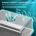 HG Power 55w Heizmatte Pflanzen Anzuchtkasten Opt. mit LED Pflanzenlampe Zimmergewächshaus mit 30 Zellen und Anzuchthaube, für Sämlinge, Gemüse & Kräuter – Opt. B Tray + LED + MAT - Thumbnail 6