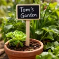 20 Stück Pflanzenschilder Holz, Gartenpflanzenstecker Mit Markierungsstift, Pflanzenschilder Zum Beschriften, Für Topfpflanzen Kräuter Blumen Gemüse, Mini-Gewächshaus, Gartenarbeiten - Thumbnail 5