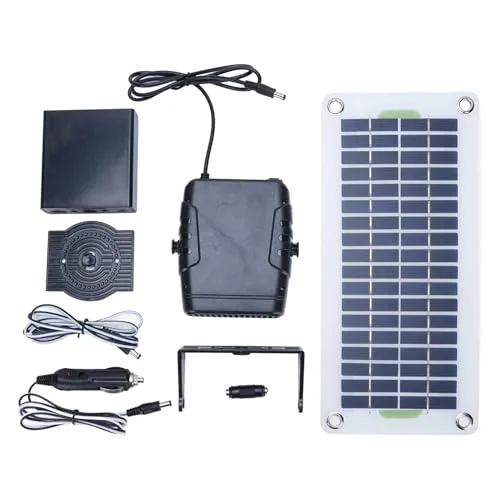 GOWENIC Tragbare Solarpanel-Heizung, 30 W Solarpanel-Heizung für Schuppen, Gewächshausheizungen Powered Kit, Trocknung Heizung Haustierhaus, Warmwind-Set, für Camping, Wohnmobil, Trocknen & Heizung – Bild 7