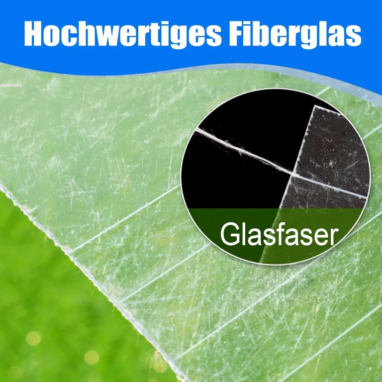 Polycarbonat Dachplatten 0.6x2m, Gewächshausplatten Wetterfest Kunststoffplatte DIY Gewächshaus Platten Polycarbonatplatten Regensichere 2x6.6ft – Bild 5