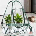 Überwinterungszelt für Pflanzen Mini Gewächshaus Klein Pop Up Gewächshaus für Pflanzen Blumen (70 x 70 x 80 cm) - Thumbnail 5