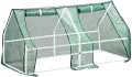Gewächshaus PE Gewächshäuser Ersatzabdeckung Wasserdicht Mini Gewächshaus Außenhülle mit aufrollbarem Reißverschluss Tür Isoliermatte für Indoor Outdoor Garten Pflanzenwachstumsschutz - Thumbnail 1