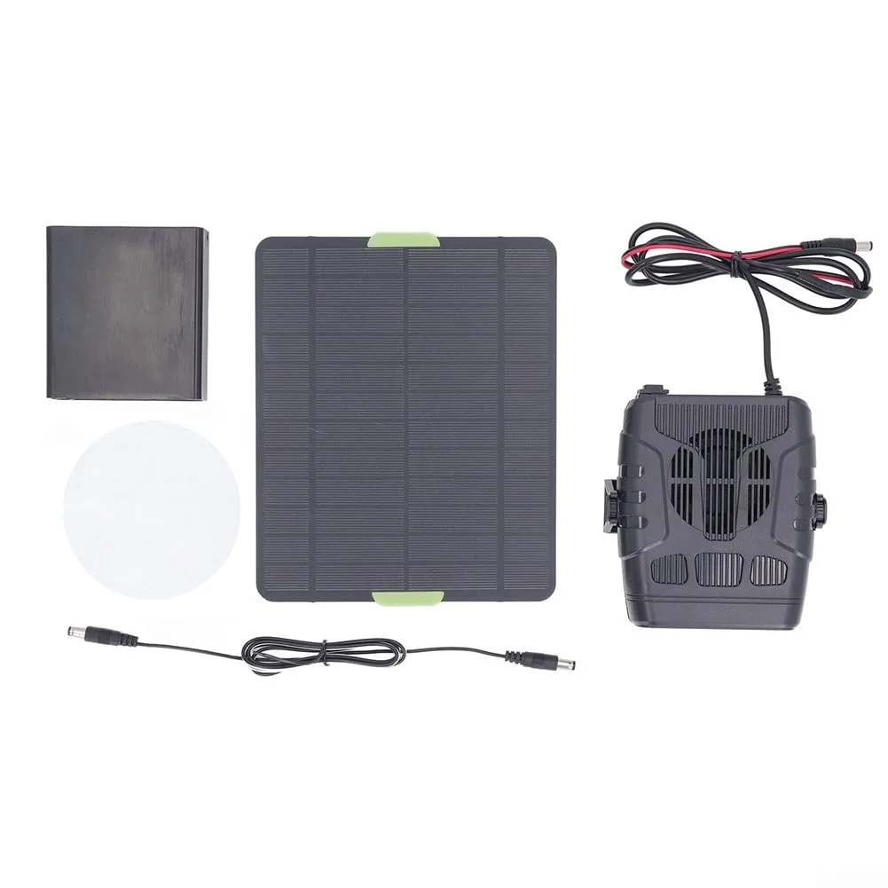 Whychstore Solarpanel-Heizung, 20 W, Kristalle, tragbar, für Gewächshaus, Schuppen, Haustierhaus - Bild 1