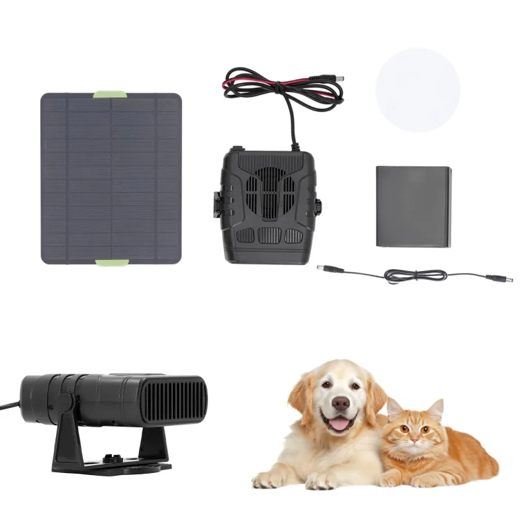 Whychstore Solarpanel-Heizung, 20 W, Kristalle, tragbar, für Gewächshaus, Schuppen, Haustierhaus – Bild 2