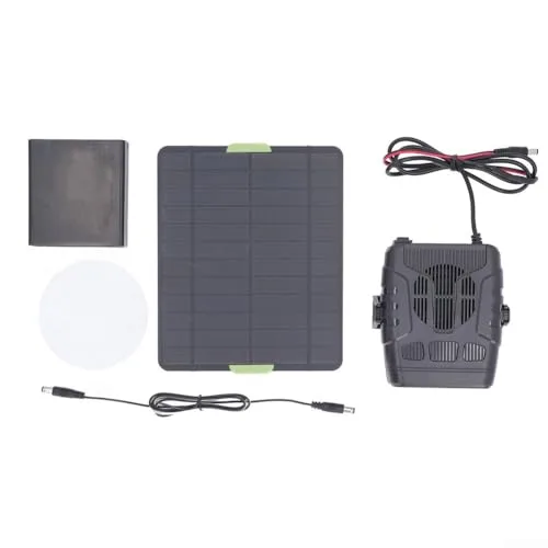 Whychstore Solarpanel-Heizung, 20 W, Kristalle, tragbar, für Gewächshaus, Schuppen, Haustierhaus – Bild 10