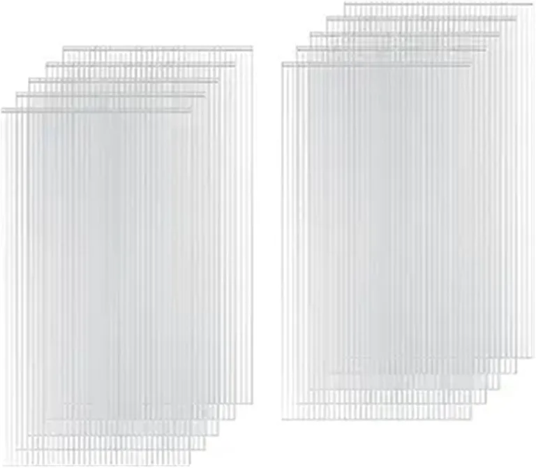 Gewächshausplatten Stegplatten Uv-beständig für Gewächshaus Gartenbau Carports Doppelstegplatten Polycarbonat Klar & Uv-beständig Polycarbonat Platten(8Pack,4' x 2' x 0.32") – Bild 1