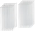 Gewächshausplatten Stegplatten Uv-beständig für Gewächshaus Gartenbau Carports Doppelstegplatten Polycarbonat Klar & Uv-beständig Polycarbonat Platten(8Pack,4' x 2' x 0.32") - Thumbnail 1