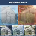 Gewächshaus Stegplatten Mit Hoher Formbarkeit Hohlkammerplatten Doppelstegplatten Aus Polycarbonat Polycarbonat Stegplatte Doppelstegplatte(4' x 2' x 0.16" 8Pack) - Thumbnail 7