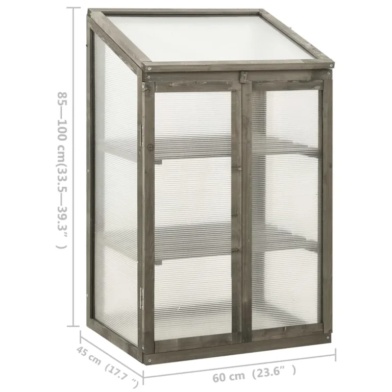 Holz-Gewächshaus: Großes, stabil & langlebig - Schutz für Pflanzen Model314849 – Bild 7