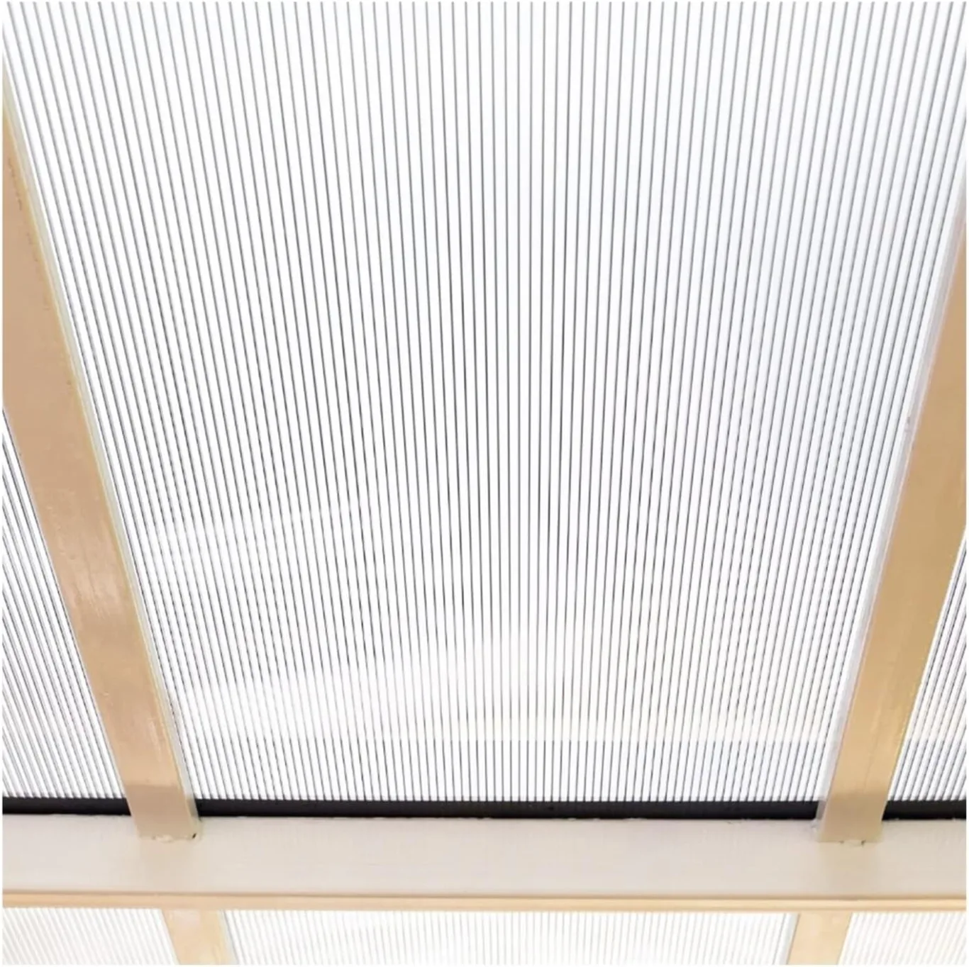 Doppelstegplatte Gewächshausplatten Aus Polycarbonat Schlagfeste, Transparente Dachplatten für Gewächshaus/Garten Polycarbonat Platten Zuschneidbar(4' x 2' x 0.32" 6Pack) - Bild 1