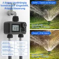 HITRENDS Bewässerungscomputer 2 Ausgänge, Großem LED-Display, Bewässerungs-Timer mit Regenverzögerung/manueller Übersteuerung/Wasserhahn-Timer, geeignet für Gärten, Rasenflächen und Topfpflanzen. - Thumbnail 4