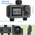 HITRENDS Bewässerungscomputer 2 Ausgänge, Großem LED-Display, Bewässerungs-Timer mit Regenverzögerung/manueller Übersteuerung/Wasserhahn-Timer, geeignet für Gärten, Rasenflächen und Topfpflanzen. - Thumbnail 3