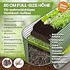 TTL GARDEN 240x80x80cm Nature L Metall Hochbeet Salbei Grün - Stahl rostfrei verzinkt & lackiert Wellblech oval 80cm hoch sehr stabil Garten Beet für Gemüse Kräuter Blumen Gartenbeet Gemüsebeet – Bild 2
