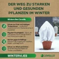 Covello Winterschutz für Kübelpflanzen – Wintervlies 50g/m² – Hohe UV-Beständigkeit & Atmungsaktiv – reißfestes Winterschutzvlies – Frostschutzvlies 8m² Gartenvlies Winterschutz Pflanzen 5m x 1,6m - Thumbnail 6